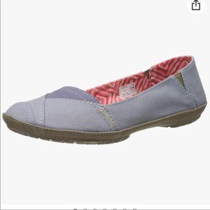 CROCS Angeline Canvas Ballet Flat Slip On Shoes